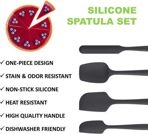 Mjdfs Silicone Spatula Set Utensils De Cocina Antiadherentes