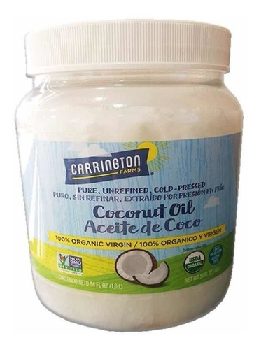 Aceite De Coco Organico Carringt - Unidad a $129800