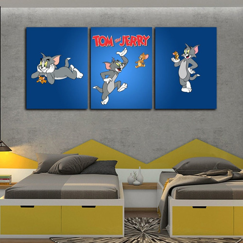 Cuadros Tripticos Infantiles Tom Y Jerry