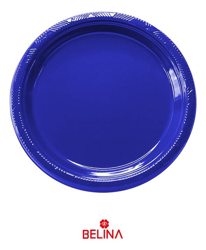 Plato Plástico Redondo18cm Azul