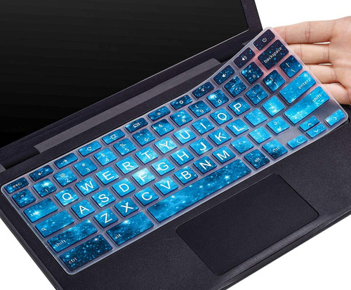 Protector Azul Galaxia De Teclado Para Dell Chromebook
