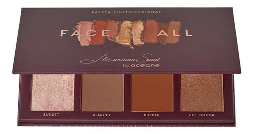 Paleta Multifuncional Mariana Saad By Océane - Face It All 2 Cor