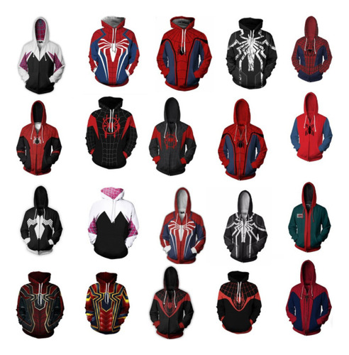 Chamarra Con Capucha De Spider-man Cosplay Perfecta Para Hal 1