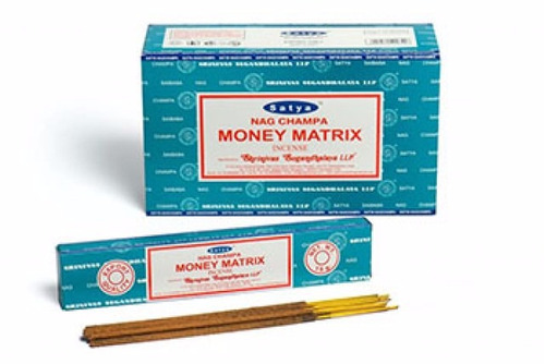 Incenso Satya Massala Money Matrix 3 Caixinhas De 15g Cada