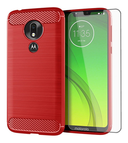 Funda Para Motorola Moto G7 Power Txwls Us Rojo