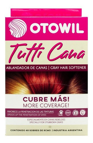 Otowil Tutti Cana Ablandador Canas Tintura Color X6 Sobres