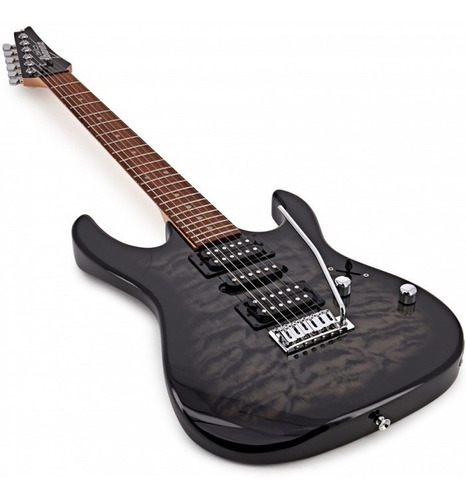 Guitarra eléctrica Ibanez RG GIO GRX70QA de álamo transparent black sunburst con diapasón de amaranto