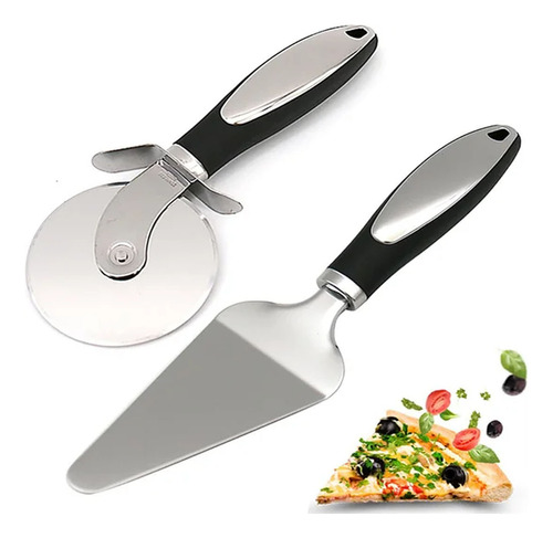 E Roller Pizza Knife Spatula Two-piece Pizza Cutter Piz 4003