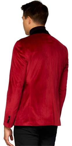 Blazer Burgundy Dinner Jacket Navidad Año Nuevo Halloween