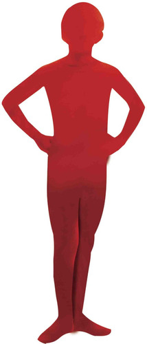 Disfraz Para Niño Soy Invisible Zentai Rojo Talla M-