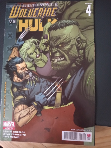 Comic Ultimate Wolverine Vs Hulk Editorial Televisa No. 4 
