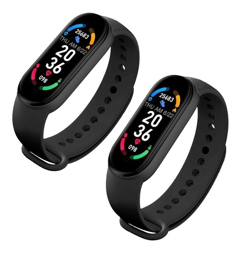 Combo 2 Reloj Smartband Frecuencia Cardíaca Fitness Oxímetro