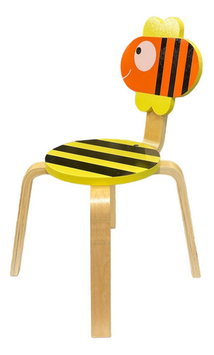 Silla De Madera Maciza Con Diseño Para Niños Anti Deslizante