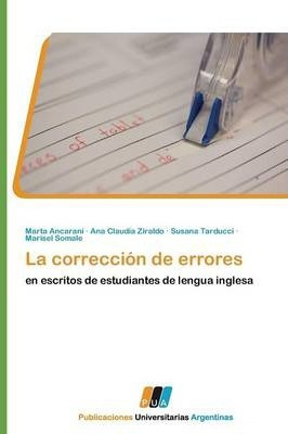 Libro La Correccion De Errores - Tarducci Susana