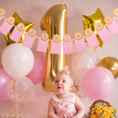 Guirnalda De Fotos Para Bebés, Banderines De Cumpleaños, Álb