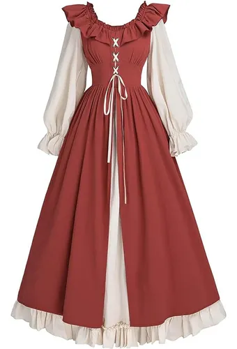 25, Reglas De Vestimenta Medieval Con Dobladillo Doble Para