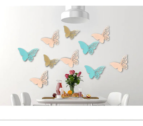 Adhesivos De Pared Con Una Mariposa De Encaje Para Deco