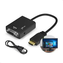 Comprar Polaris Shop Cabo Conversor Adaptador De Vídeo Hdmi Macho Para Vga Fêmea Com Saída Áudio P2 Notebook Pc Computador Projetor Ps3 Ps4 Plug And Play