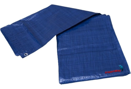 Imagem 9 de 10 de Lona Plastica Encerado 5x3 Azul Multiuso Impermeavel