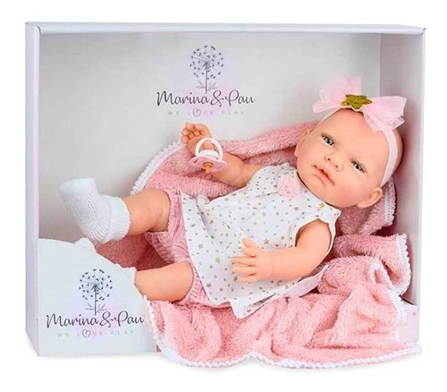 Muñeco Recien Nacido Marina & Pau Star Con Mantita