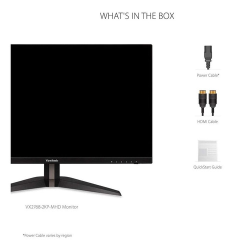 Imagen 5 de 5 de Monitor Gamer Viewsonic Vx2768, 2k, 27 , 144hz, 1ms, Ips