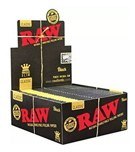 Tubo Y-o Papel Para Armar Raw Black King Size Slim Classic U