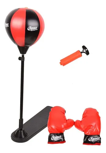 Puchingball De Pie Box Stress Con Inflador Pera De Boxeo Env o