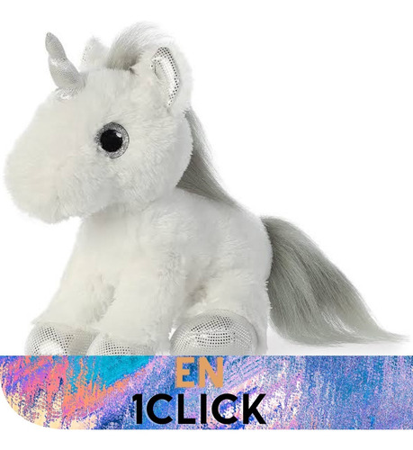 Peluches Aurora Sparkle Tales Unicornio Plata Juguetes Niños