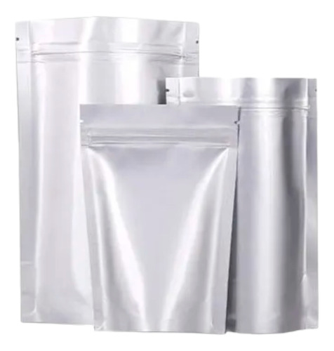 Embalagem Stand Up Pouch Metalizada Zíper 12,5x19,5 100un