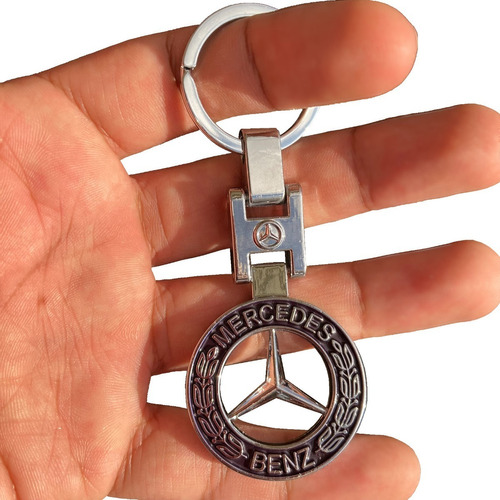 Llavero Emblema Mercedes Benz Logo Metal 3d