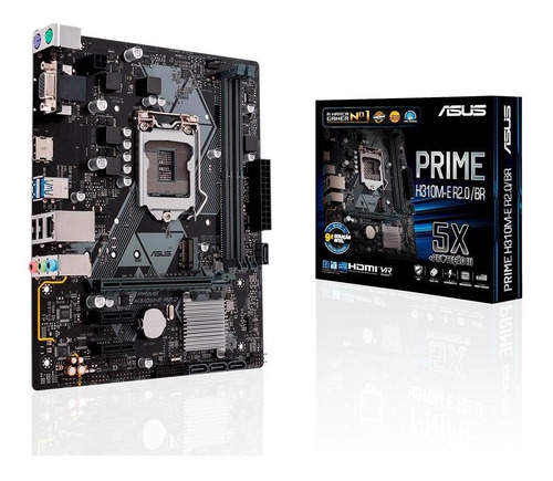 Imagem 1 de 4 de Placa-mãe Asus Prime H310m-e Intel Lga 1151 Matx Ddr4