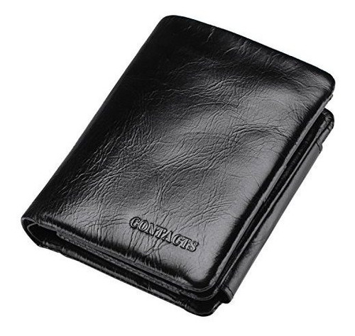 Cuero Rfid Bloqueante Triple Wallet Para Hombres, Dffb5