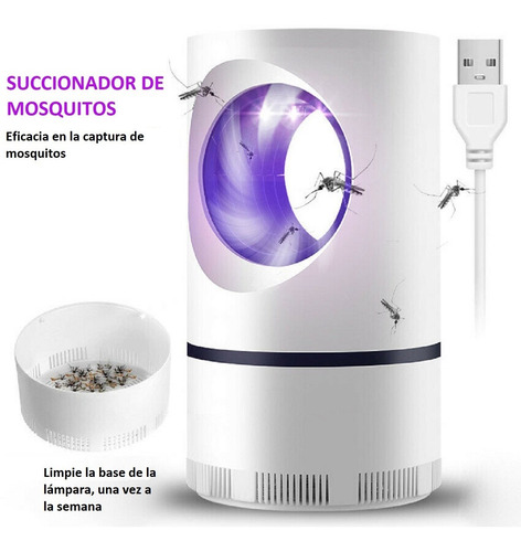 Imagen 7 de 10 de Lampara Atrapa Mosquitos Mata Antimosquitos Killer 2 Piezas