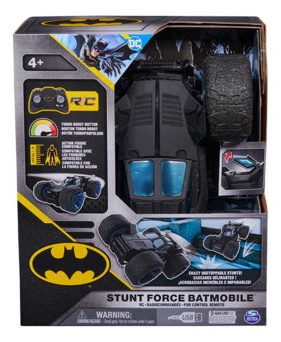 Dc Comics, Batman Stunt Force Batimovil De Control Remoto Color Negro