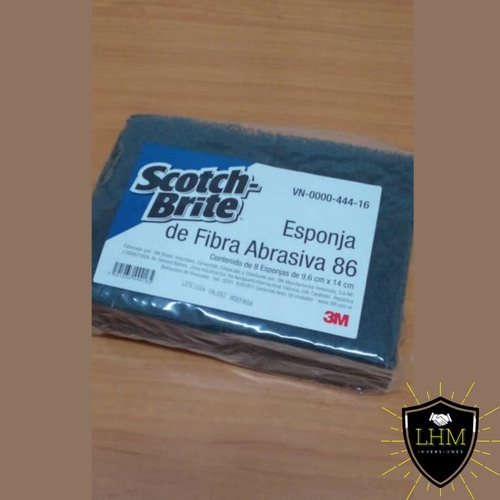 Esponja De Fibra Abrasiva # 86 3m Scoth Brite Industrial