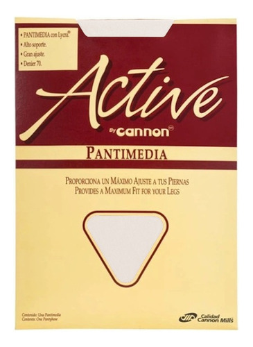 Pantimedias Active By Cannon Denier 70 Gran Ajuste Pack 11pz