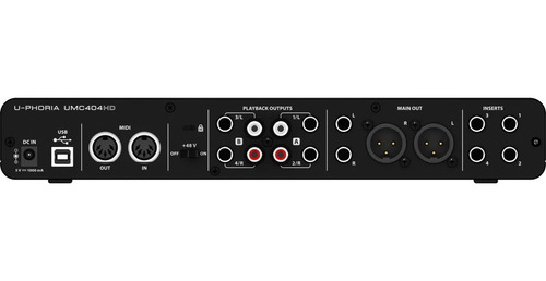 Imagem 3 de 4 de Interface De Áudio Usb Behringer Umc404 Hd U-phoria Umc404hd