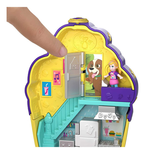 Polly Pocket Pocket World Cupcake Compacto Con Tema De Café