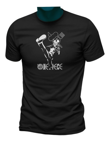 Playera One Piece Sanji Moda Anime Logo Skull Mod 01