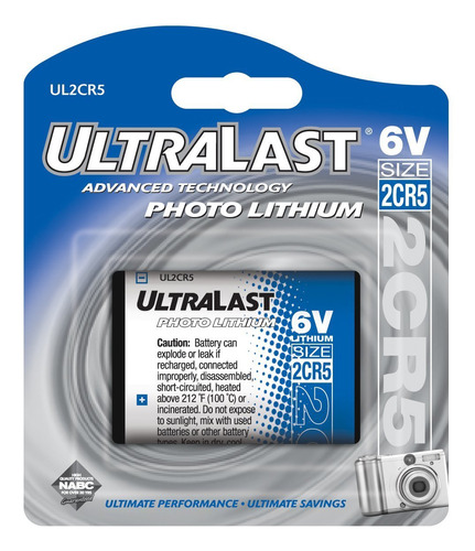 Ultralast Ul-2cr5 6v Bateria Litio S Al Menor