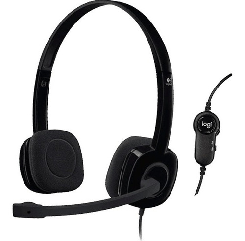 Imagen 1 de 1 de Auricular Vincha Headset Logitech H151 Micrófono Pc Ps4 Mini