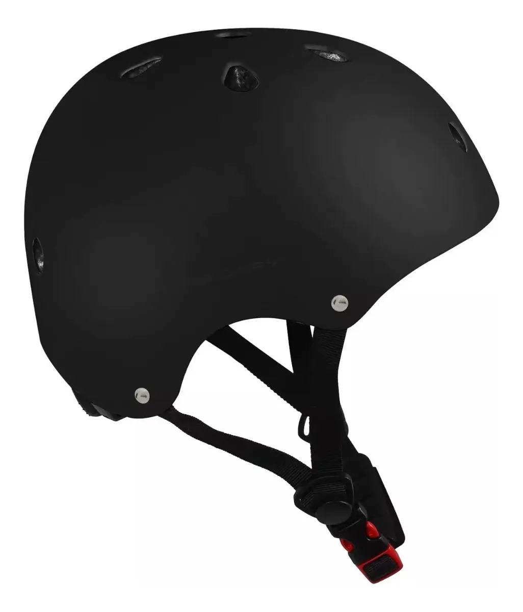 Casco Protección Patinaje Bicicleta Niño Seguridad Ajustable Color Negro Talla S