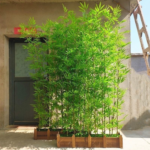 Kit 10 Haste Bambu Da Sorte Artificial Grande Arranjo Verde