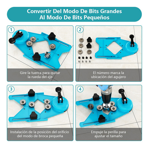 Set 16 Pcs Brocas De Diamante Con Guía Para Cerámica