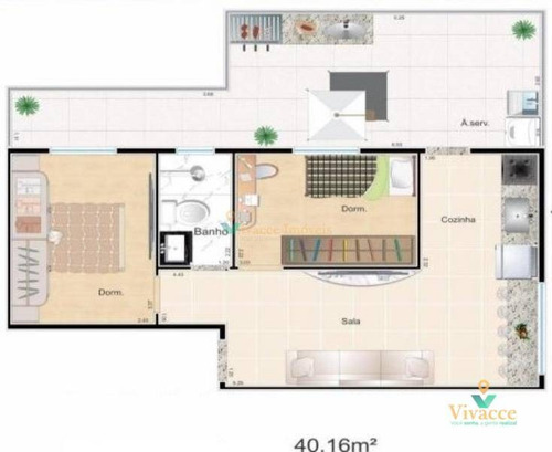 Imagem 14 de 24 de Apartamento À Venda, 38 M² Por R$ 210.000,00 - Jardim Coimbra - São Paulo/sp - Ap2829