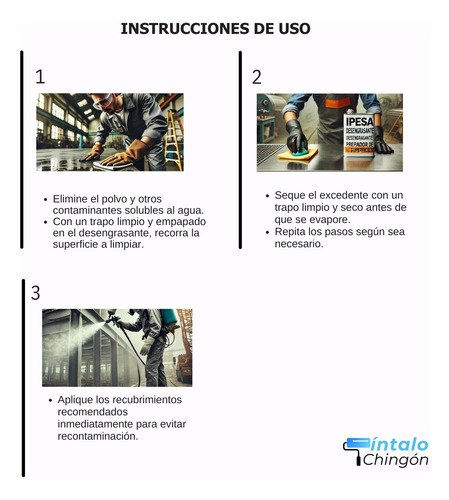 Desengrasante Industrial Automotriz Multiusos Ipesa 4-l