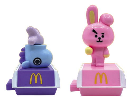Set De 7 Figuras Bt21 Colección Completa Mcdonald's Armys