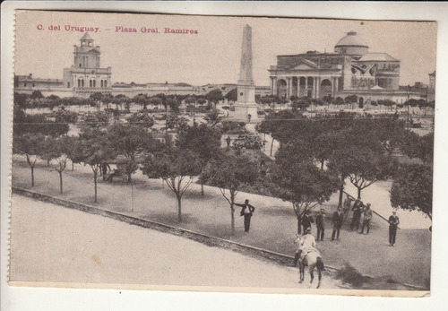 1920 Postal Concepcion Del Uruguay Plaza General Ramirez