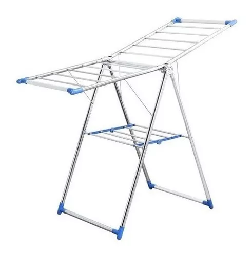 Danpoo Tendedero plegable para colgar en la pared, estante de secado de  ropa plegable, soporte plegable para colgar ropa, plata mate (paquete de un