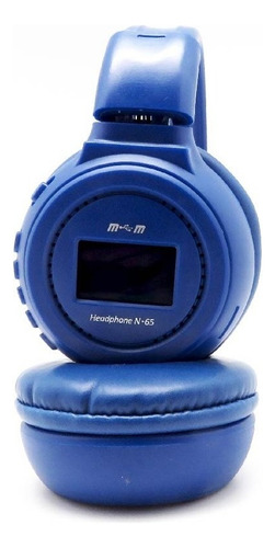Diadema N65 Bluetooth Color Azul